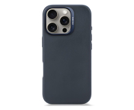Etui / obudowa na smartfona Decoded Leather Backcover iPhone 16 Pro MagSafe navy